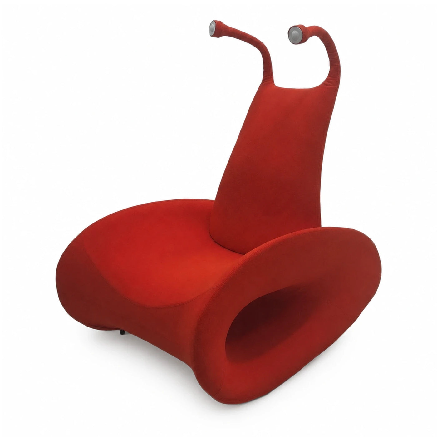Red Snail Shaped Lounge Chair