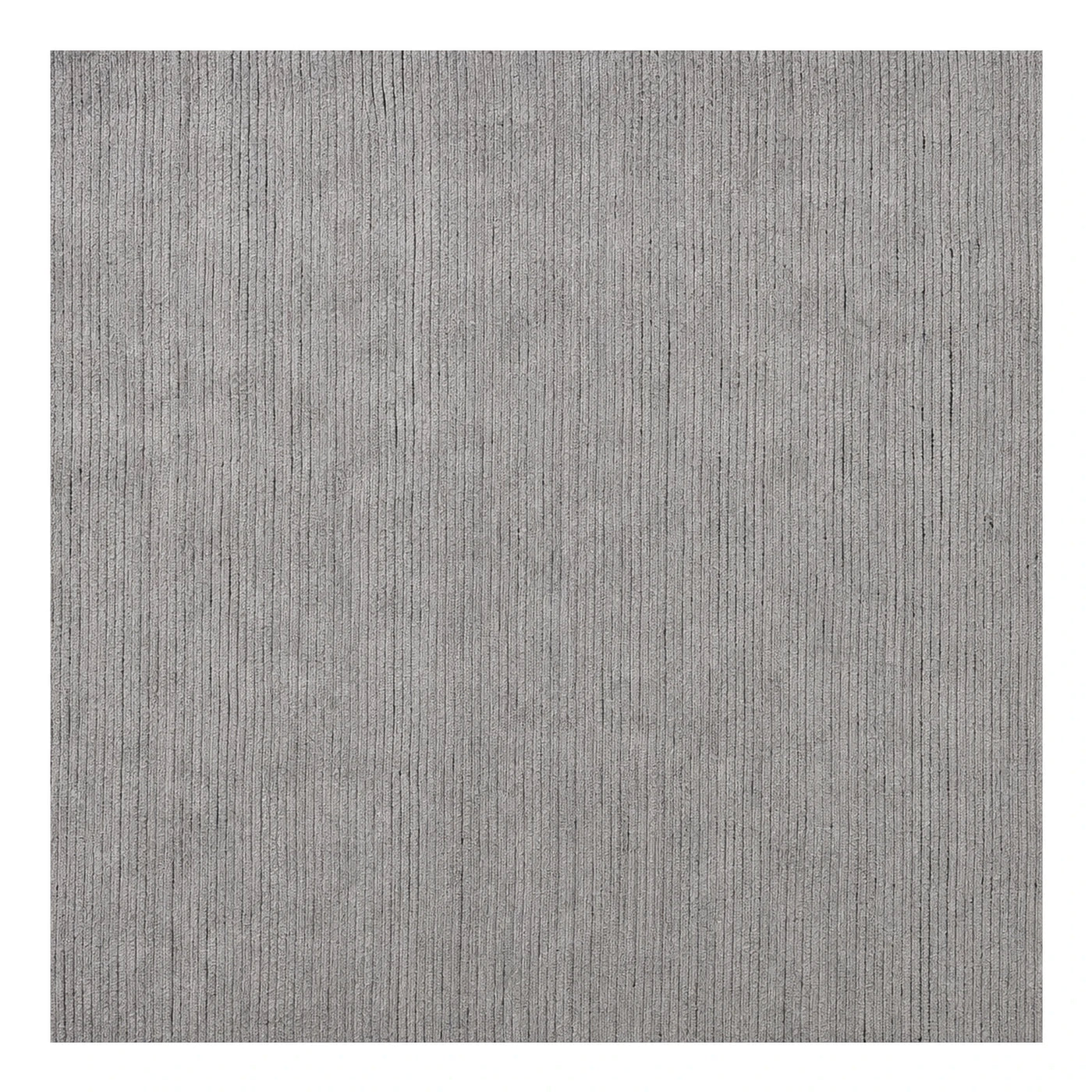 Grey Textured Area Rug with Vertical Ribbed Pattern