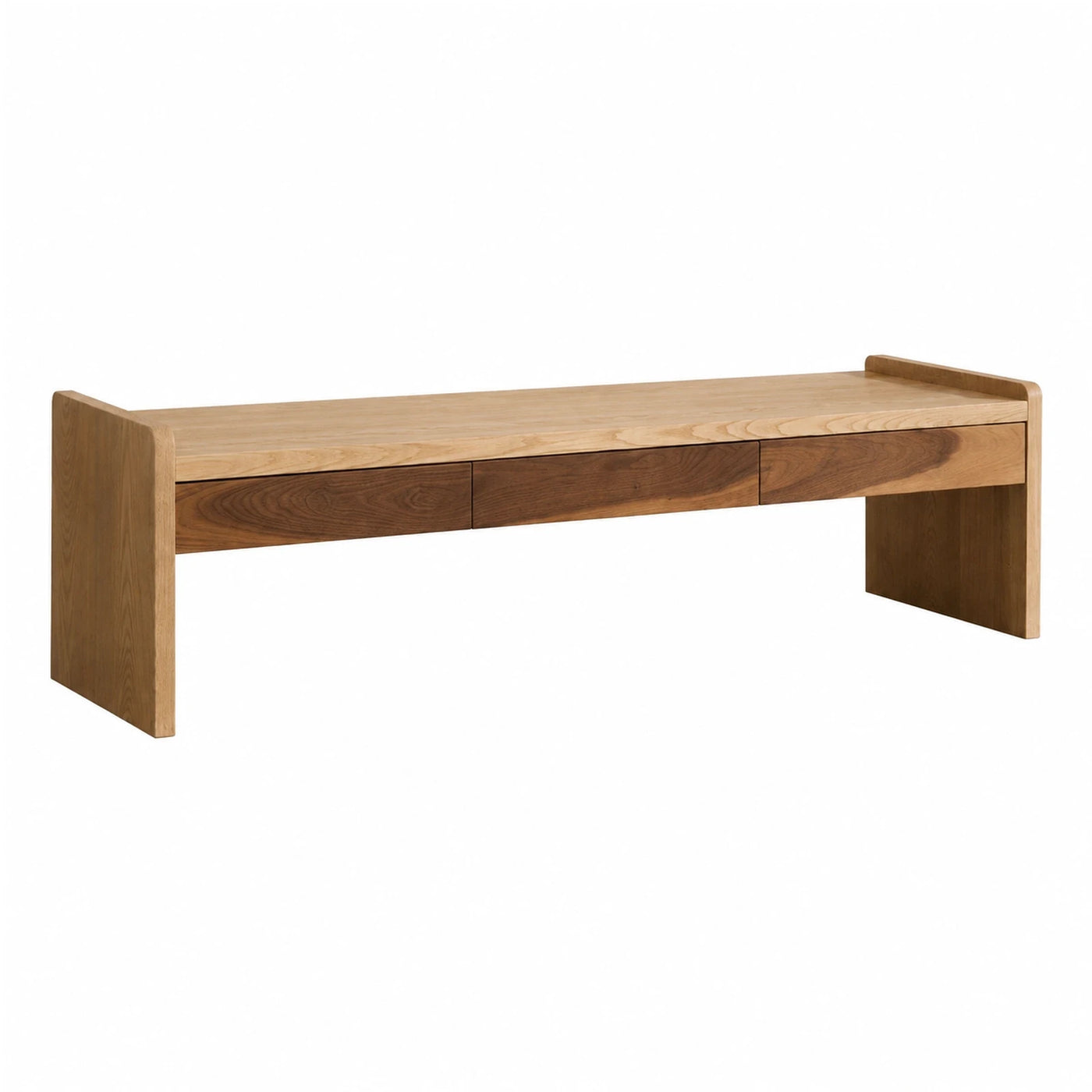 Two-Tone Wooden Console Table with Drawers