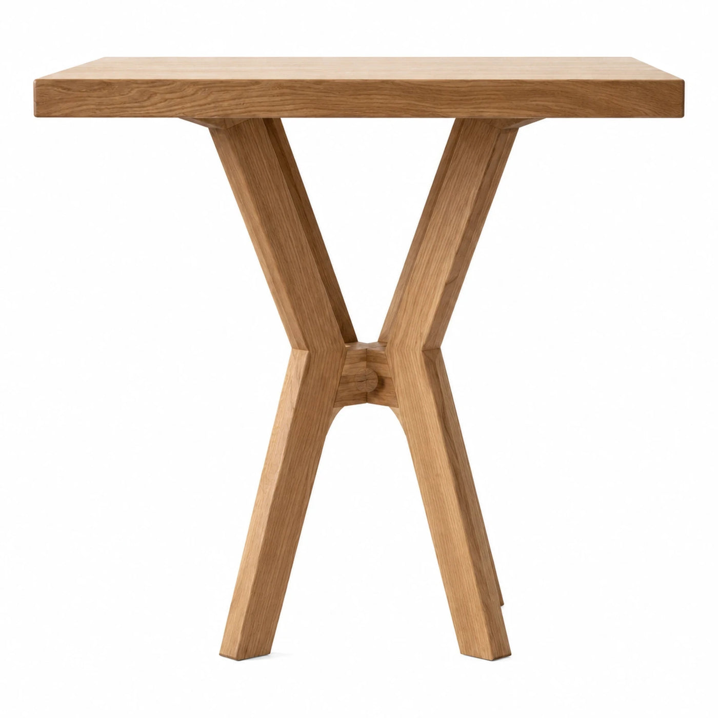 Solid Wood Dining Table with X-Base