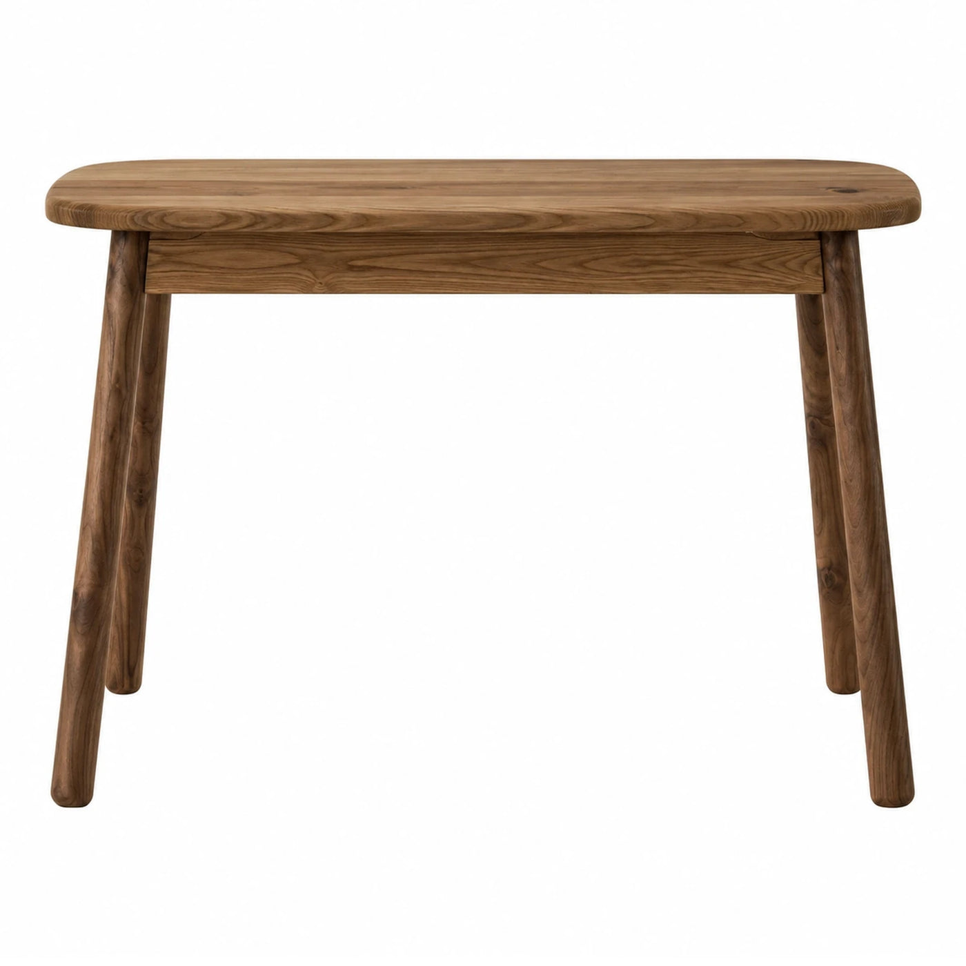 Solid Wood Rectangular Dining Table with Tapered Legs