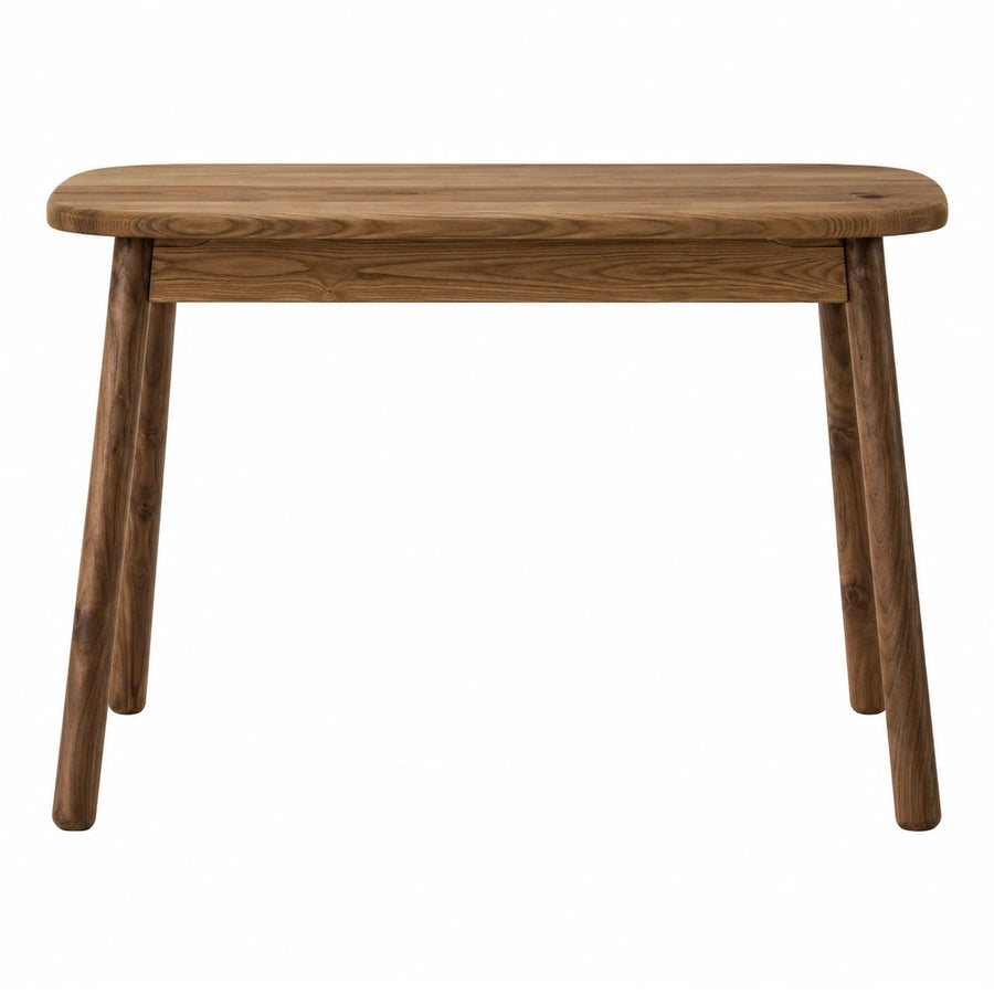 Solid Wood Rectangular Dining Table with Tapered Legs