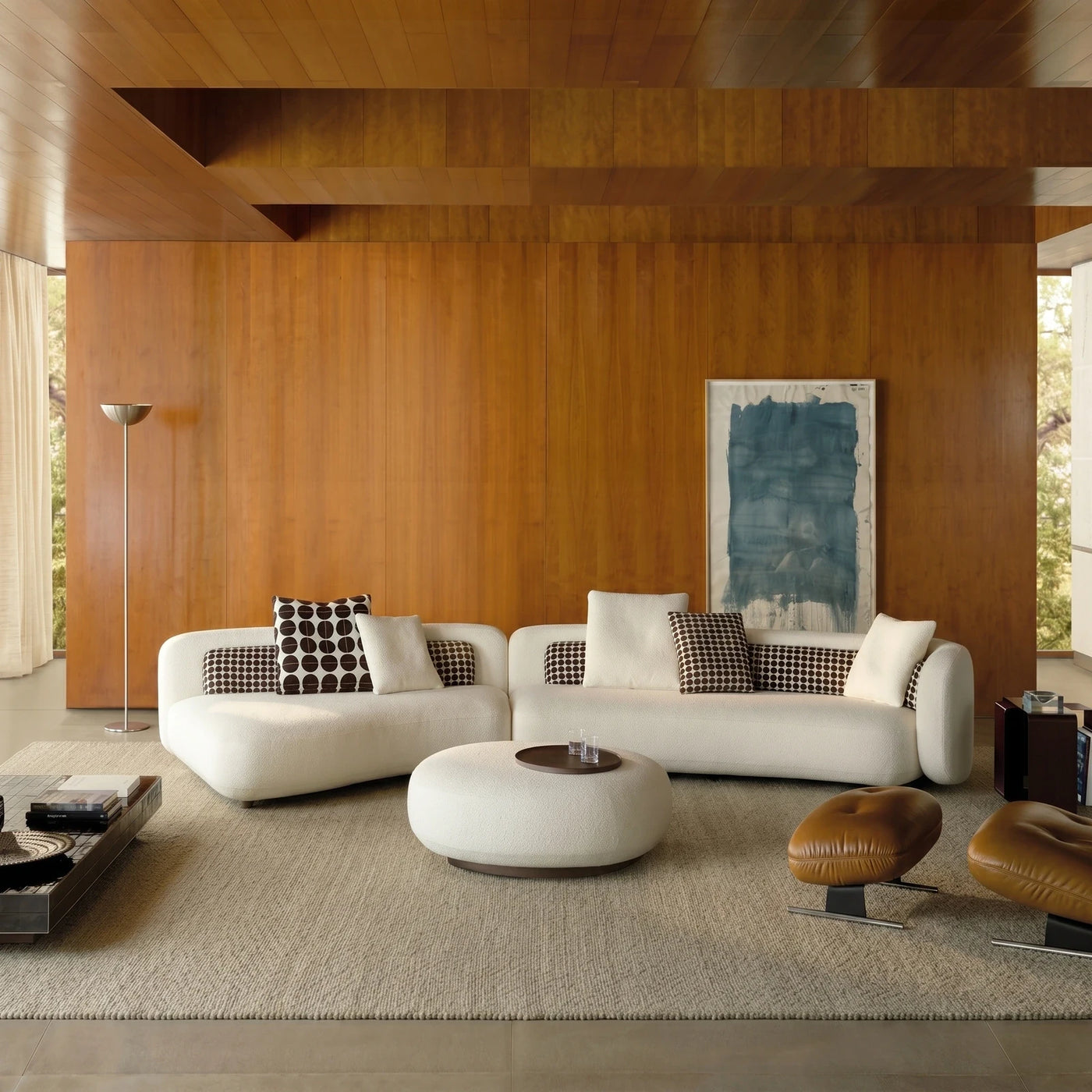 Warm Organic Modern Living Room