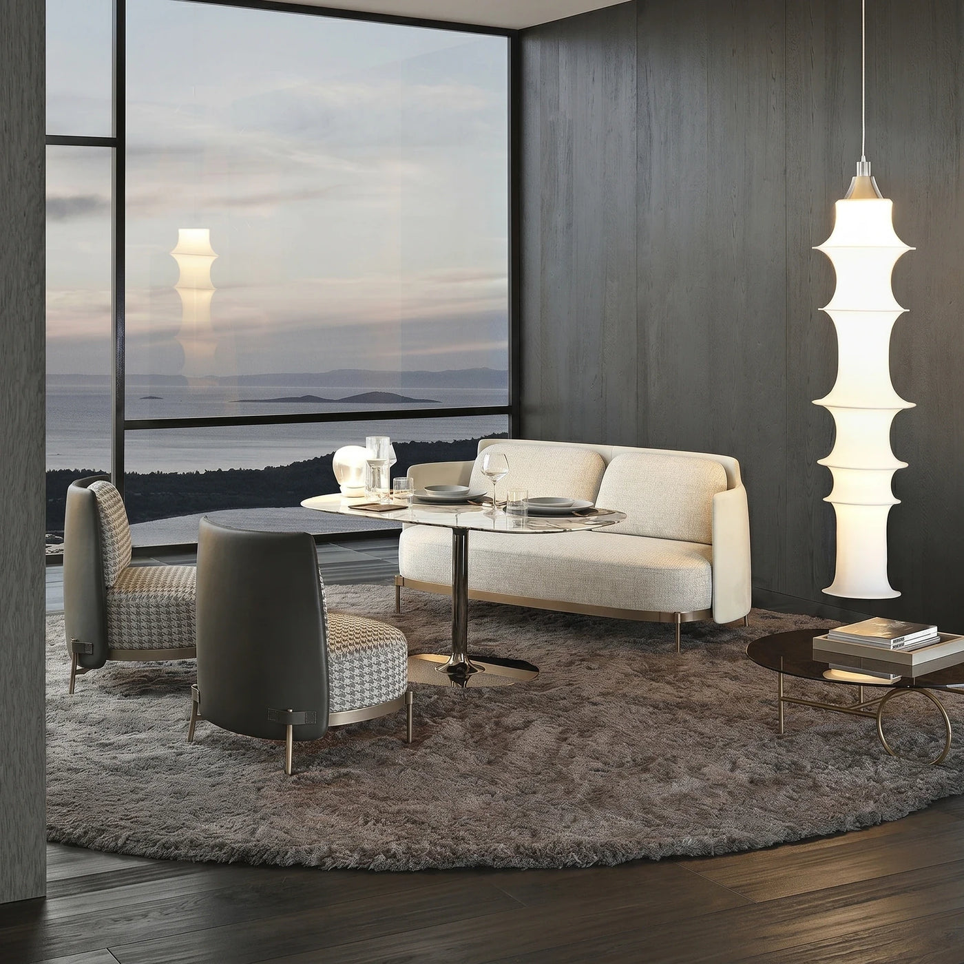 Modern Luxury Coastal Living Space