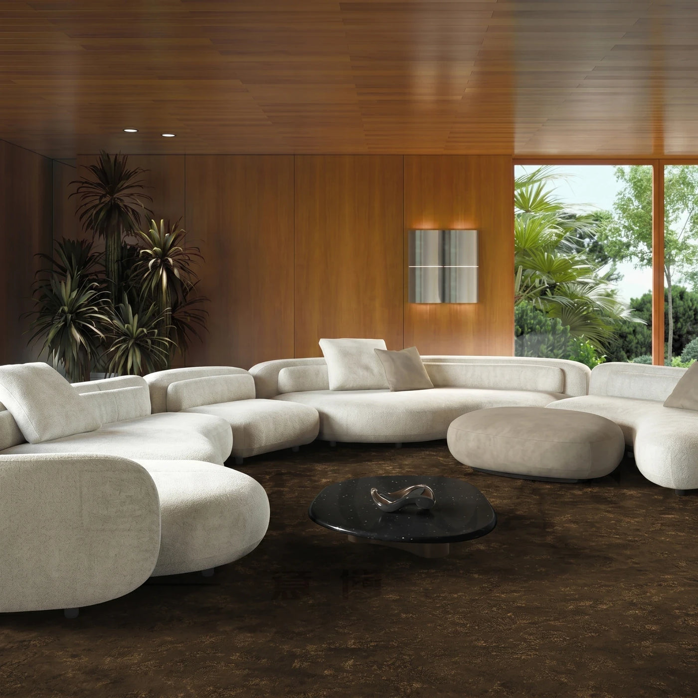 Organic Modern Living Room Scene