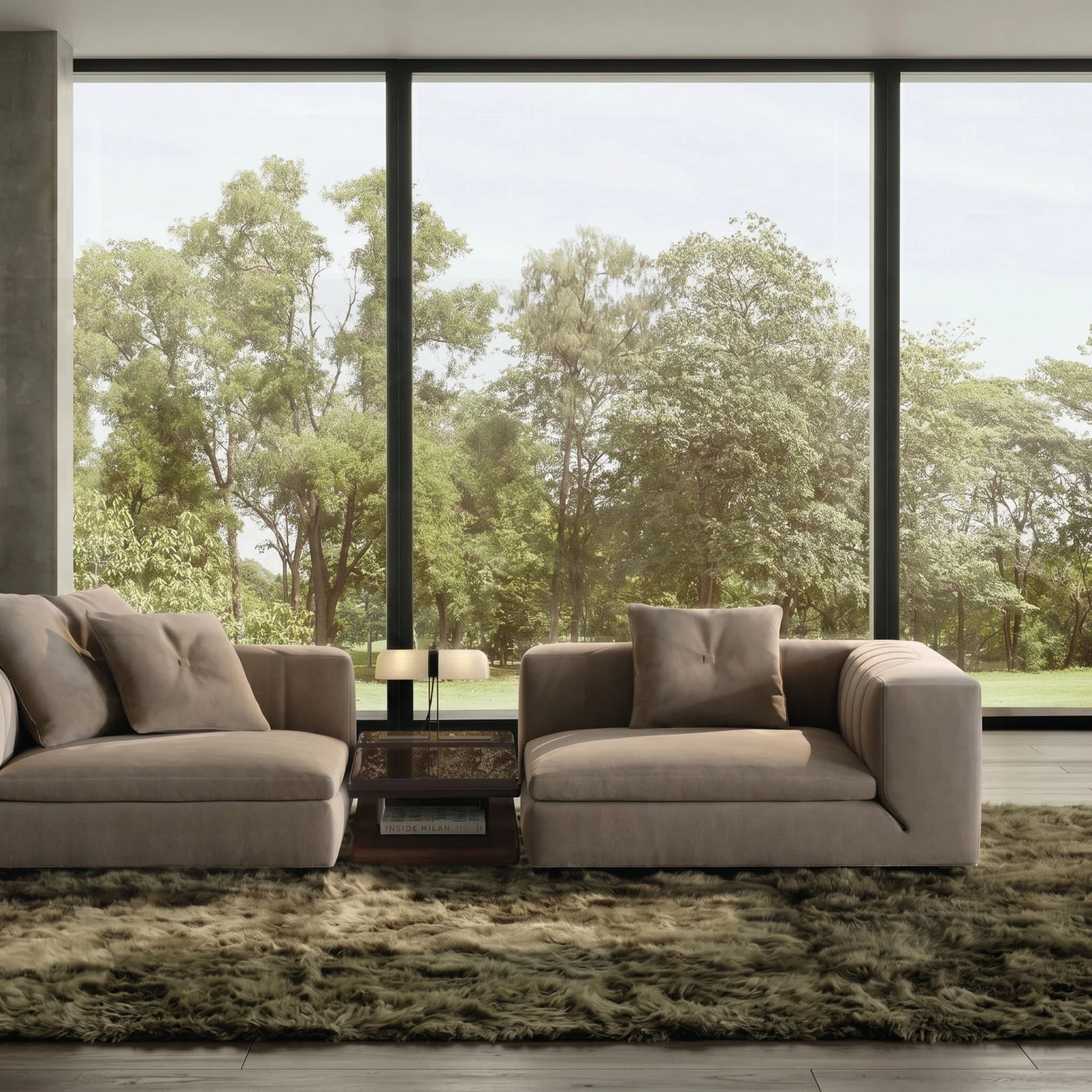 Modern Neutral Lounge Setting