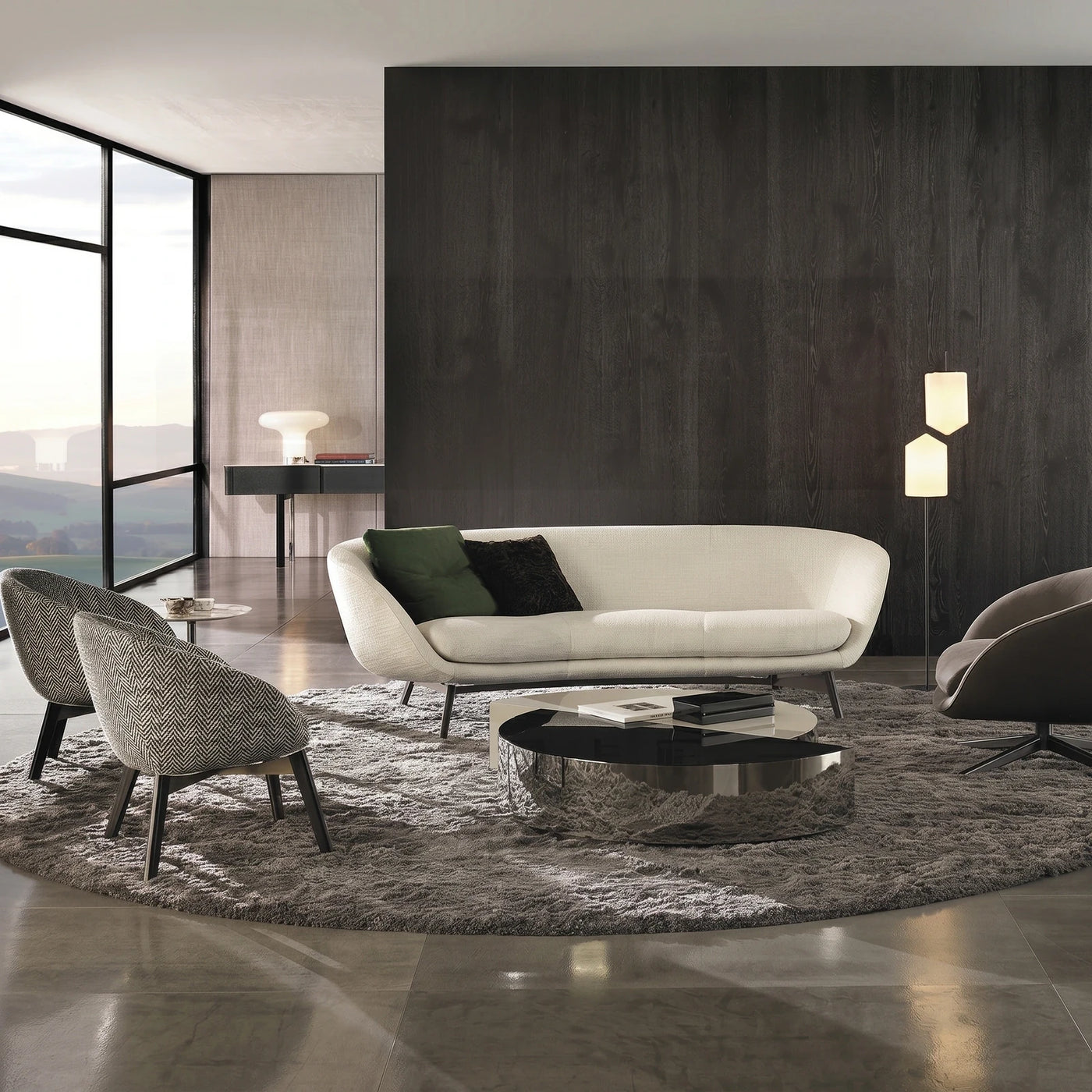 Modern Curved Sofa Living Room
