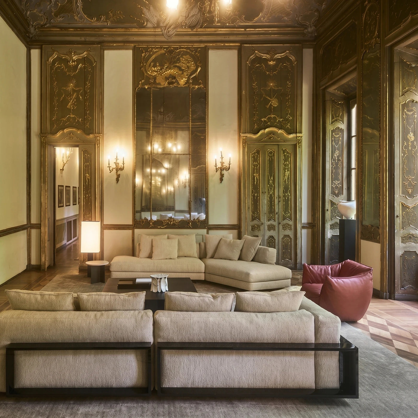 Luxury Gold Living Room