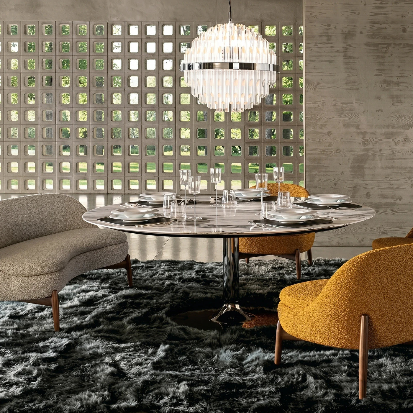 Luxury Modern Dining Room Scene