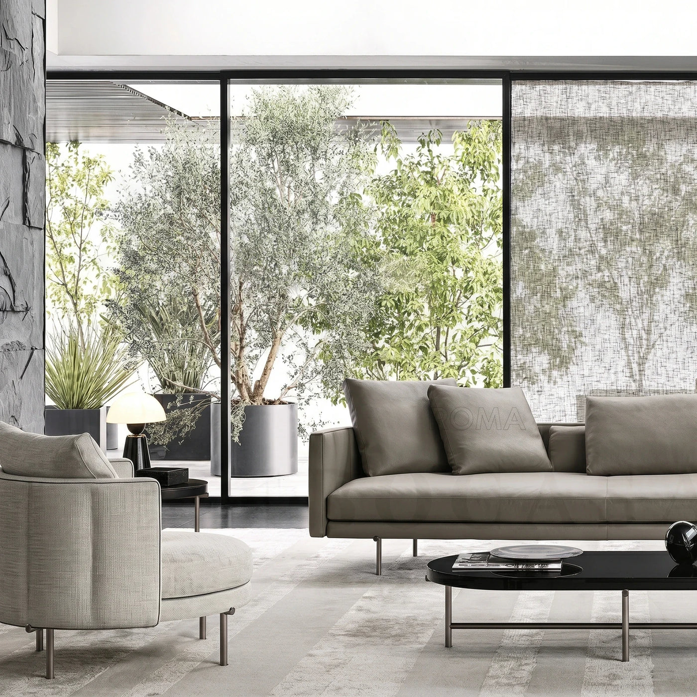 Contemporary Grey Living Room