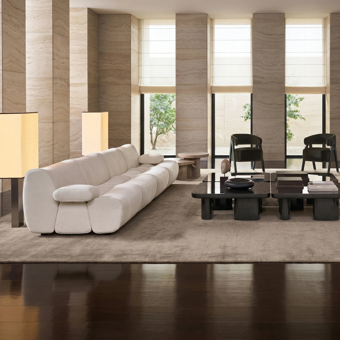Modern Cream Modular Sofa Living Room