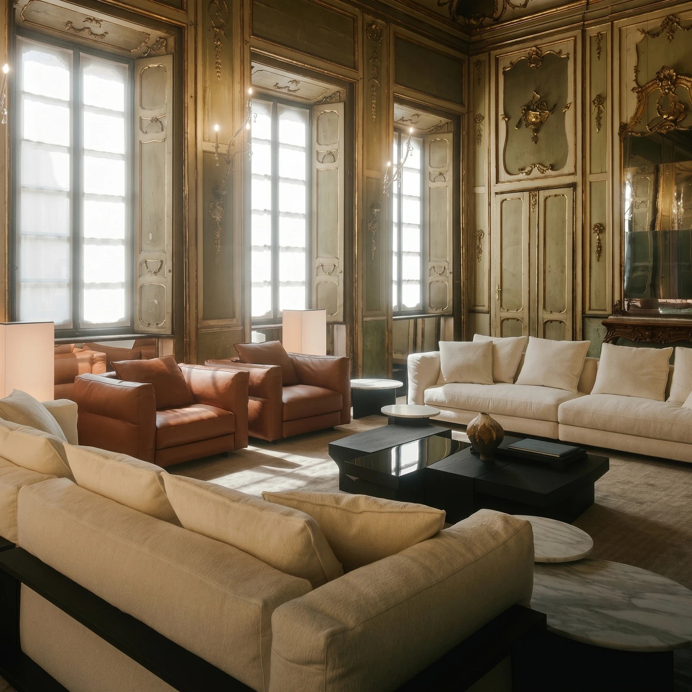 Grand Ornate Living Room