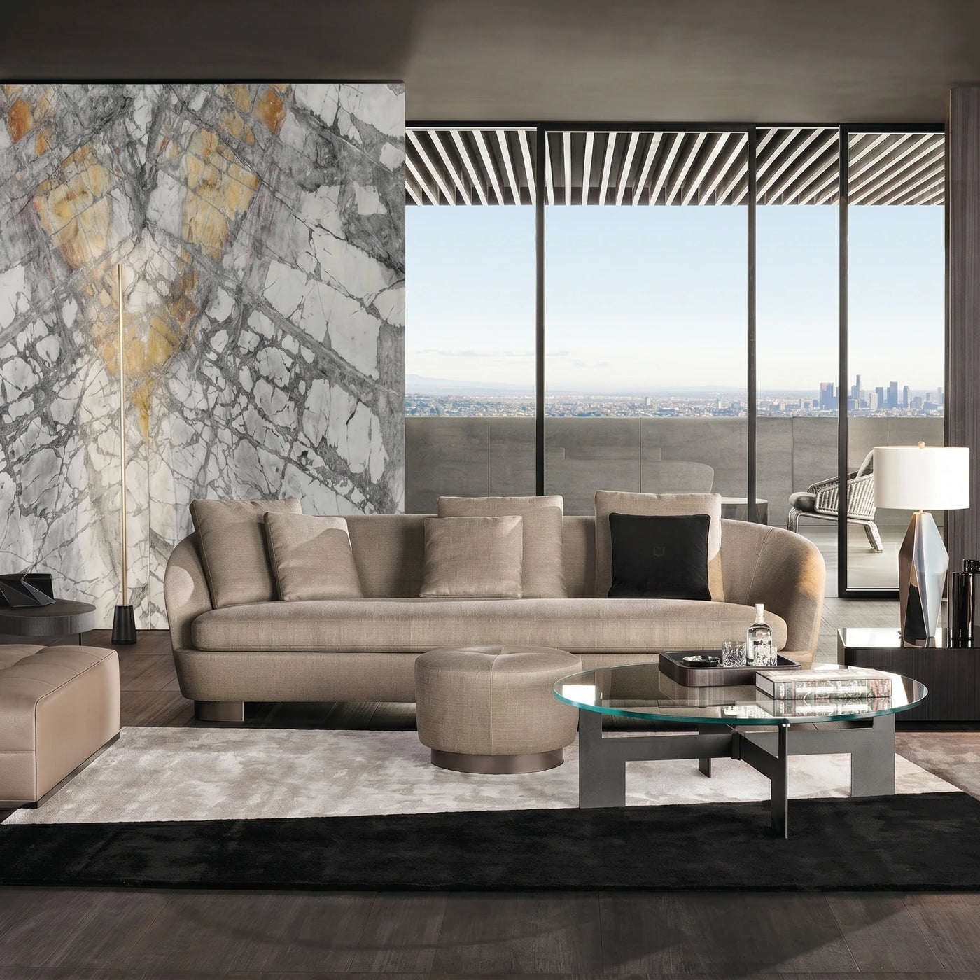 Modern Curved Sofa Living Room