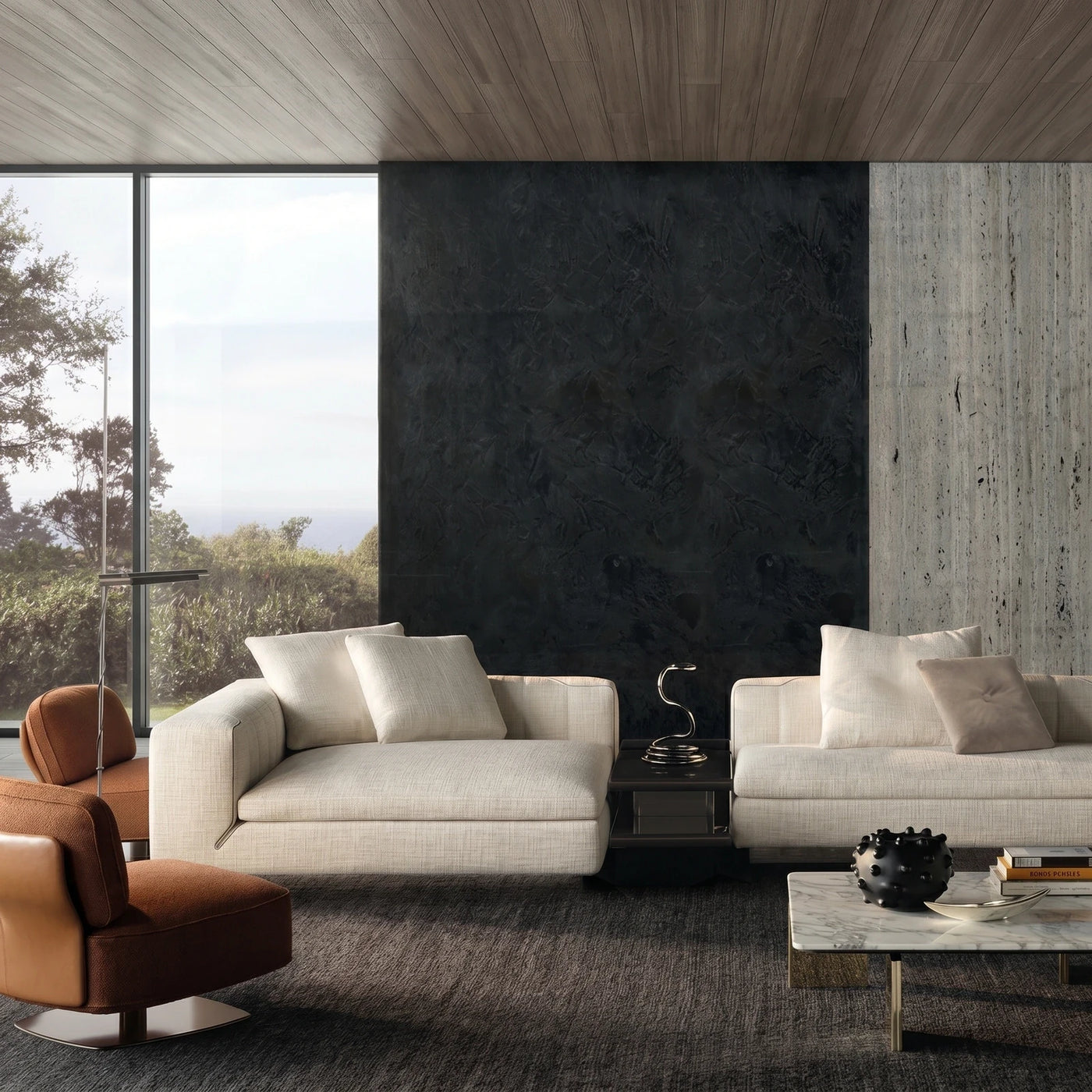 Contemporary Cream Living Room