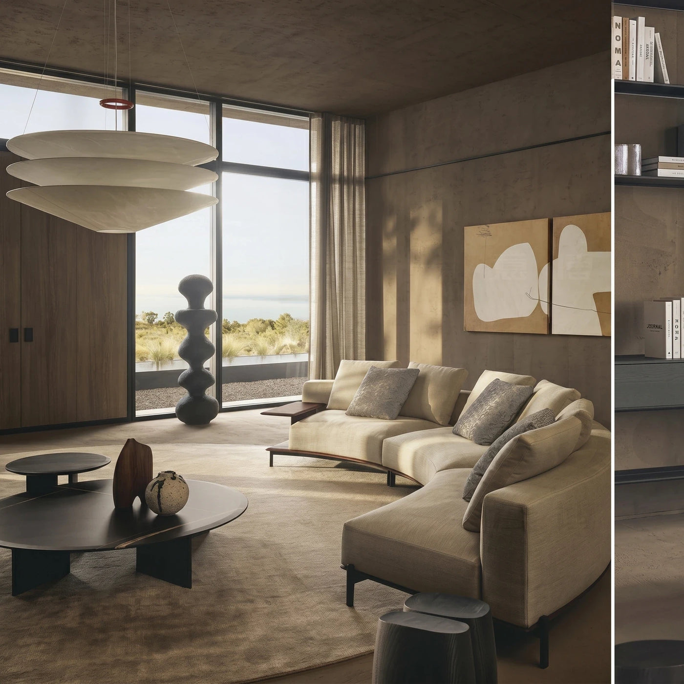 Modern Organic Living Room Scene
