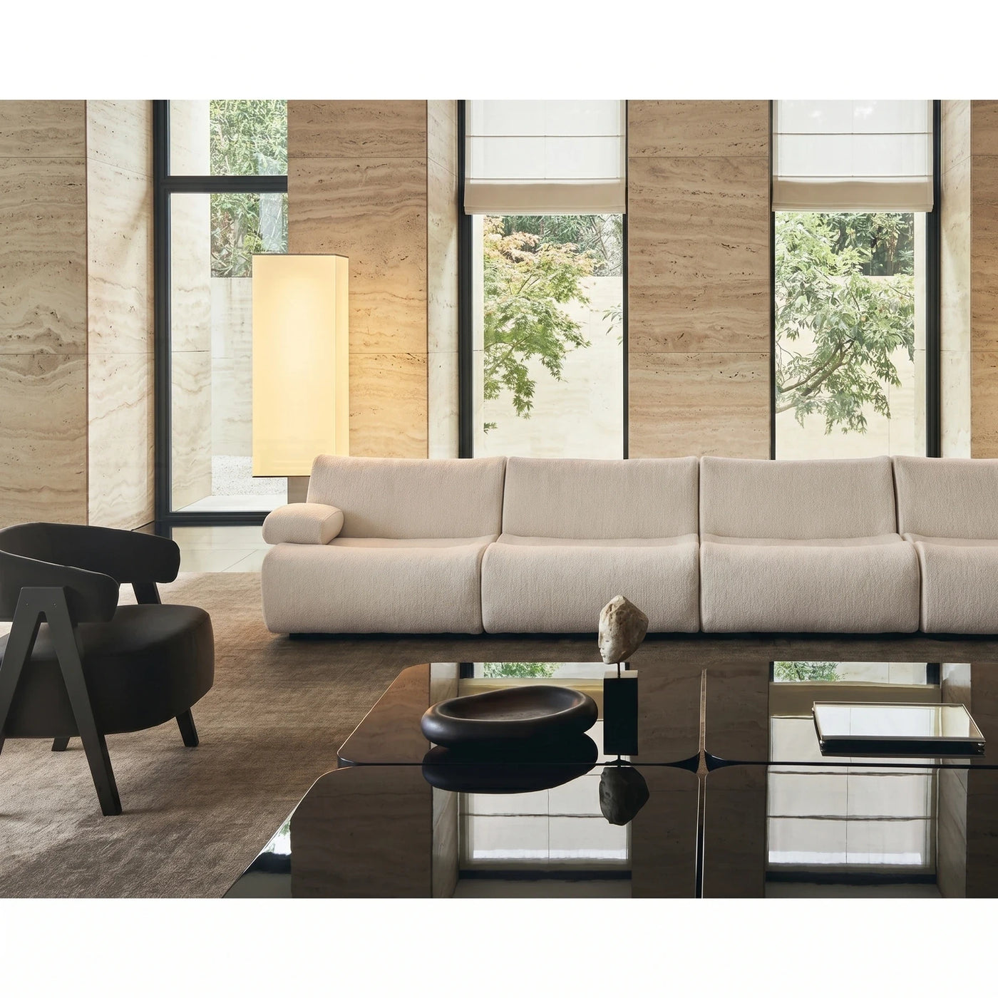 Modern Stone Living Room